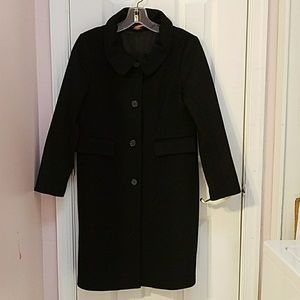 Theory wool black coat